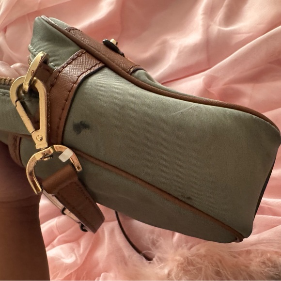 Michael Kors Olive and Chestnut Crossbody Bag - Picture 5 of 7